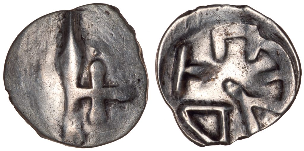 LDK. Vytautas. Denaras. Apie 1393–1396 m. Sidabras. Ø 12,7 mm, Valdovų rūmai, Vilnius