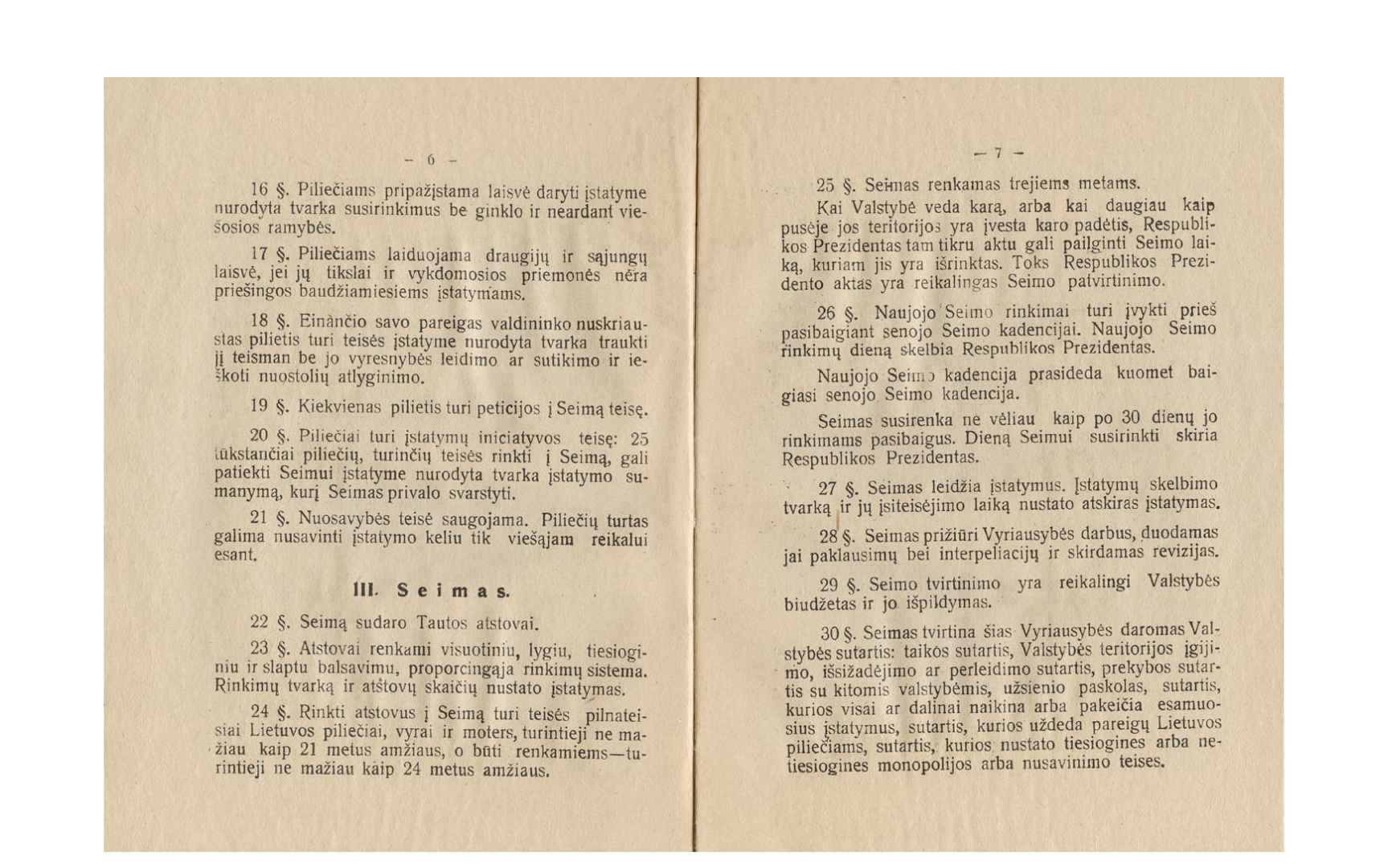 Lietuvos Respublikos Konstitucija su paaiškinimais. Kaunas, išleido V. Jankūnaitė, 1922 m. Lietuvos nacionalinis muziejus